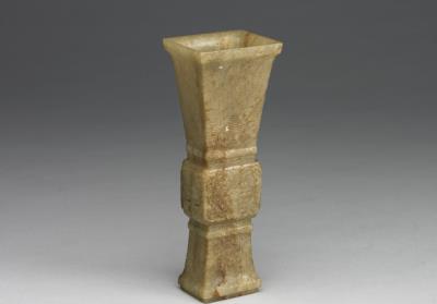 图片[3]-Jade gu vase, late Ming to Qing dynasty  (1567-1911)-China Archive